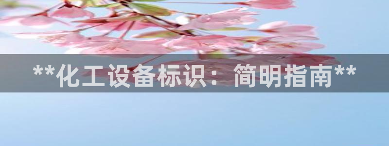 门徒平台徽信搜推客娃娃：**化工设备标识：简明指南