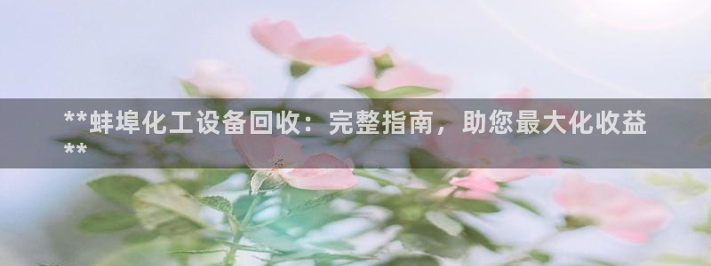 门徒娱乐怎么注册公司：**蚌埠化工设备回收：完整指